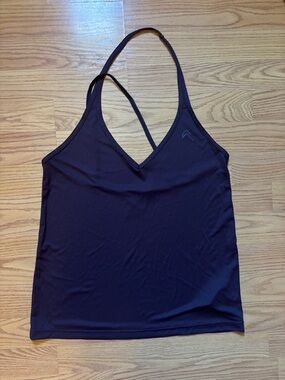 Oner Active Strappy V-Neck Tank Top - size XS - plum purple - NEW!